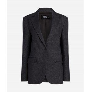 Blejzr karl lagerfeld klxav denim look blazer modrá 40