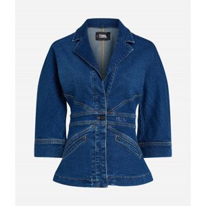 Bunda karl lagerfeld klxav tailored denim jacket modrá xs