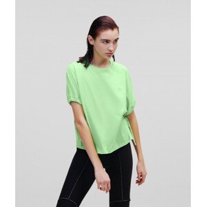 Tričko karl lagerfeld drawcord sleeve t-shirt zelená xl