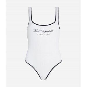 Plavky karl lagerfeld hotel karl swimsuit bílá m