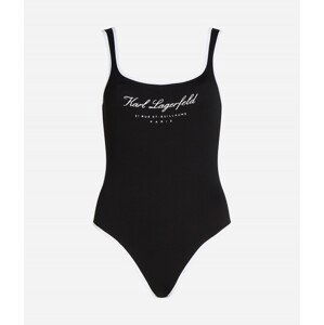 Plavky karl lagerfeld hotel karl swimsuit černá s