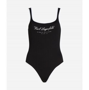 Plavky karl lagerfeld hotel karl swimsuit černá xs