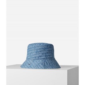 Klobouk karl lagerfeld k/essential bucket hat denim modrá none