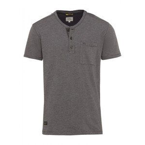 Tričko camel active henley 1/2arm černá xl