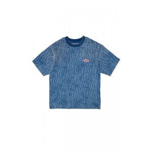 Tričko diesel tbiggor-ne-over jjj t-shirt modrá 4y