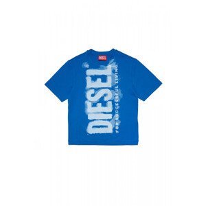 Tričko diesel tjuste16 over t-shirt modrá 6y