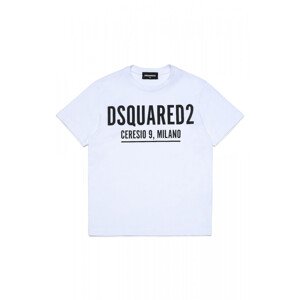 Tričko dsquared  relax t-shirt bílá 12y