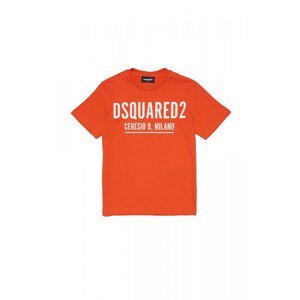 Tričko dsquared  relax t-shirt červená 4y