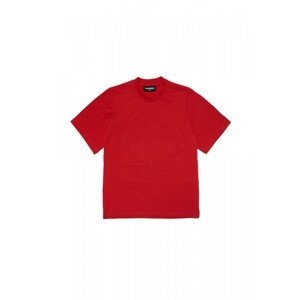 Tričko dsquared  slouch fit t-shirt červená 4y