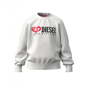 Mikina diesel samor over sweat-shirt bílá 10y