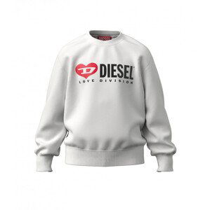 Mikina diesel samor over sweat-shirt bílá 6y