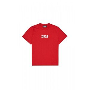 Tričko dsquared  slouch fit t-shirt červená 10y