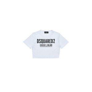 Tričko dsquared  t-shirt bílá 4y