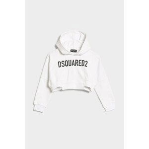 Mikina dsquared  over sweat-shirt bílá 4y