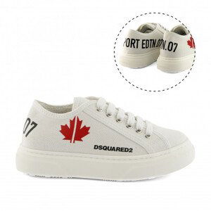 Tenisky dsquared2 sneakers maxi logo print bílá 32