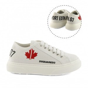 Tenisky dsquared2 sneakers maxi logo print bílá 33