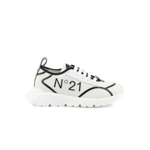 Tenisky no21 logo print gymnic sneakers bílá 35