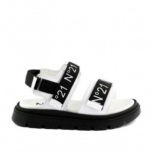 Sandále no21 logo tape sandals bílá 32