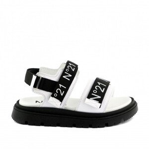 Sandále no21 logo tape sandals bílá 33