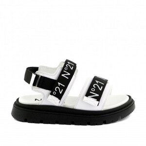 Sandále no21 logo tape sandals bílá 34