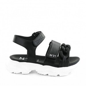 Sandále no21 chunky chain embellished billy sandals černá 34