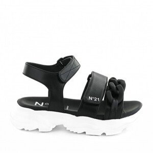 Sandále no21 chunky chain embellished billy sandals černá 35