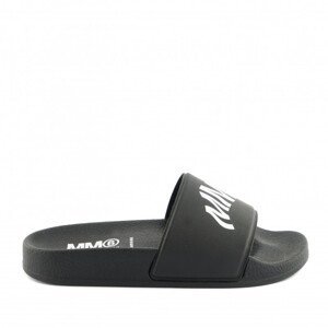 Pantofle mm6 sandals maxi logo print černá 35