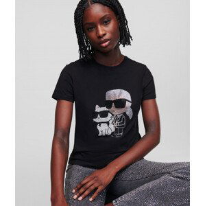 Tričko karl lagerfeld ikonik 2.0 rs t-shirt černá xs