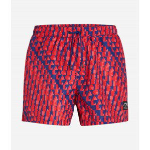 Plavky karl lagerfeld abstract aop short boardshorts modrá l