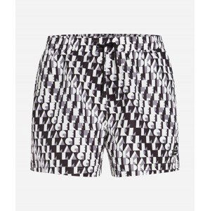 Plavky karl lagerfeld abstract aop short boardshorts černá xl