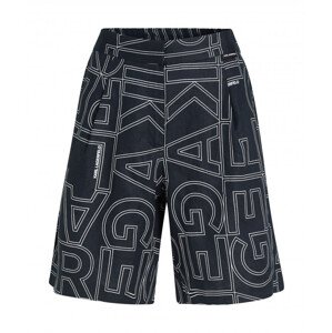 Šortky karl lagerfeld printed linen shorts černá 40