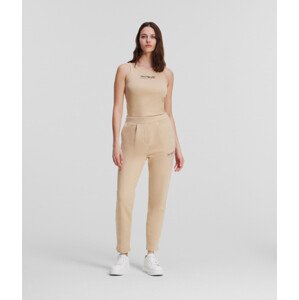 Tepláky karl lagerfeld karl signature sweatpants hnědá s