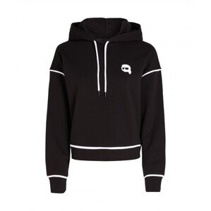 Mikina karl lagerfeld ikonik 2.0 hoodie černá l