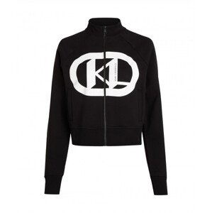 Mikina karl lagerfeld kl logo zip up černá l