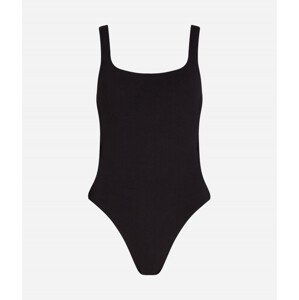 Plavky karl lagerfeld karl dna c/o side swimsuit černá s