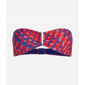 Plavky karl lagerfeld abstract aop u-ring bandeau modrá s