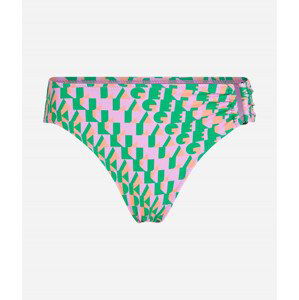 Plavky karl lagerfeld abstract aop u-ring bottoms fialová xs