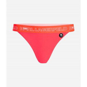 Plavky karl lagerfeld ikonik 2.0 bottoms w/ elastic růžová s