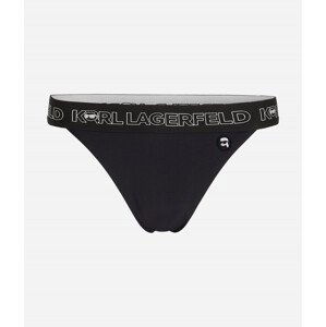 Plavky karl lagerfeld ikonik 2.0 bottoms w/ elastic černá l