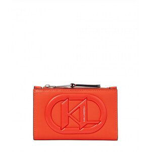 Pouzdro na platební karty karl lagerfeld k/monogram patch bifold zip ch červená none