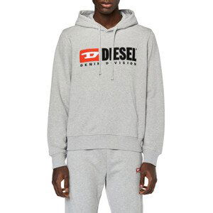 Mikina diesel s-ginn-hood-div sweat-shirt šedá s