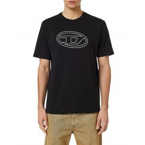 Tričko diesel t-just-bigoval t-shirt černá xl