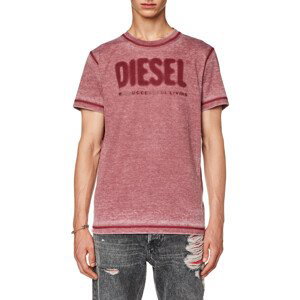 Tričko diesel t-diegor-l1 t-shirt červená xxl