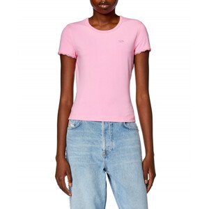Tričko diesel t-uncutie-lace t-shirt růžová s