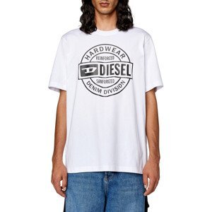 Tričko diesel t-just-l21 t-shirt bílá m
