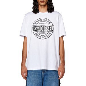 Tričko diesel t-just-l21 t-shirt bílá xl