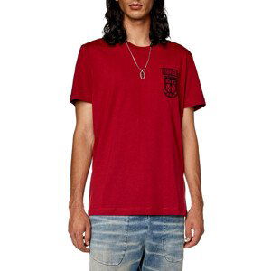 Tričko diesel t-diegor-k67 t-shirt červená m