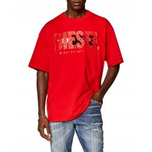 Tričko diesel t-nabel-m1 t-shirt červená s