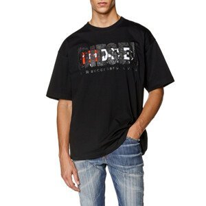 Tričko diesel t-nabel-m1 t-shirt černá s