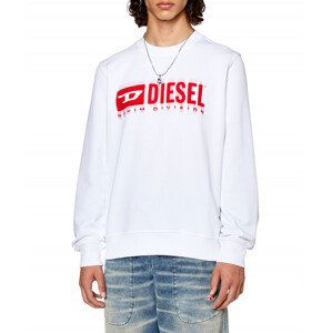 Mikina diesel s-ginn-l8 sweat-shirt bílá m